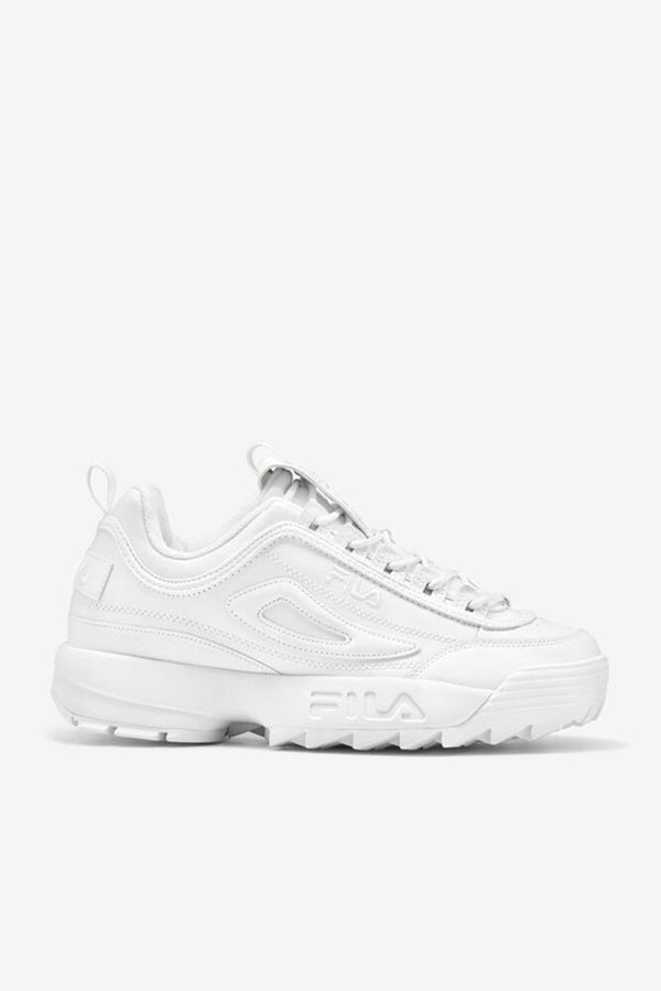 Fila Disruptor 2 Premium Men's Sneakers - White/White/White,NZ 549-81407